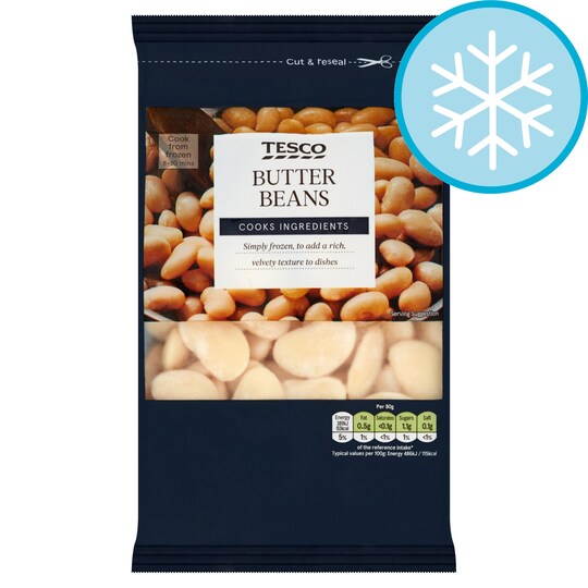 Tesco Frozen Butter Beans 400G Tesco Groceries