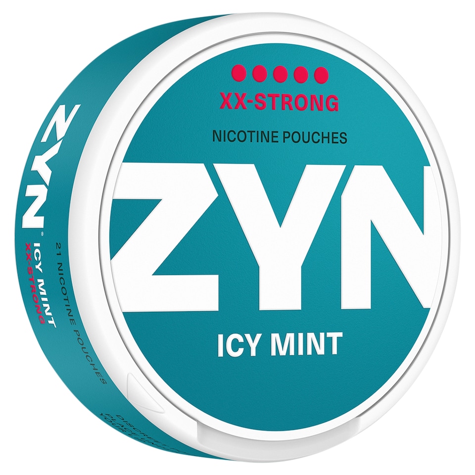 ZYN Icy Mint XX Strong Nicotine 12.5mg x 21 Pouches 14.7g