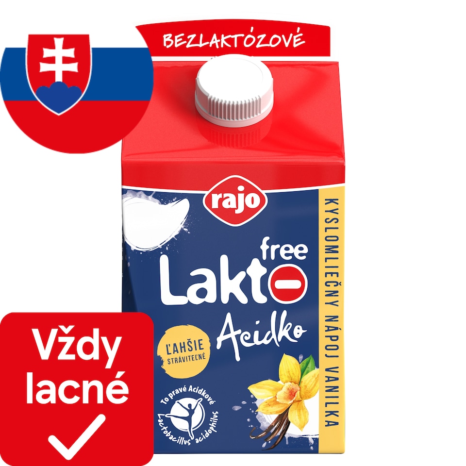 image 1 of Rajo Lakto Free Acidko Sour Milk Drink Vanilla 450 g