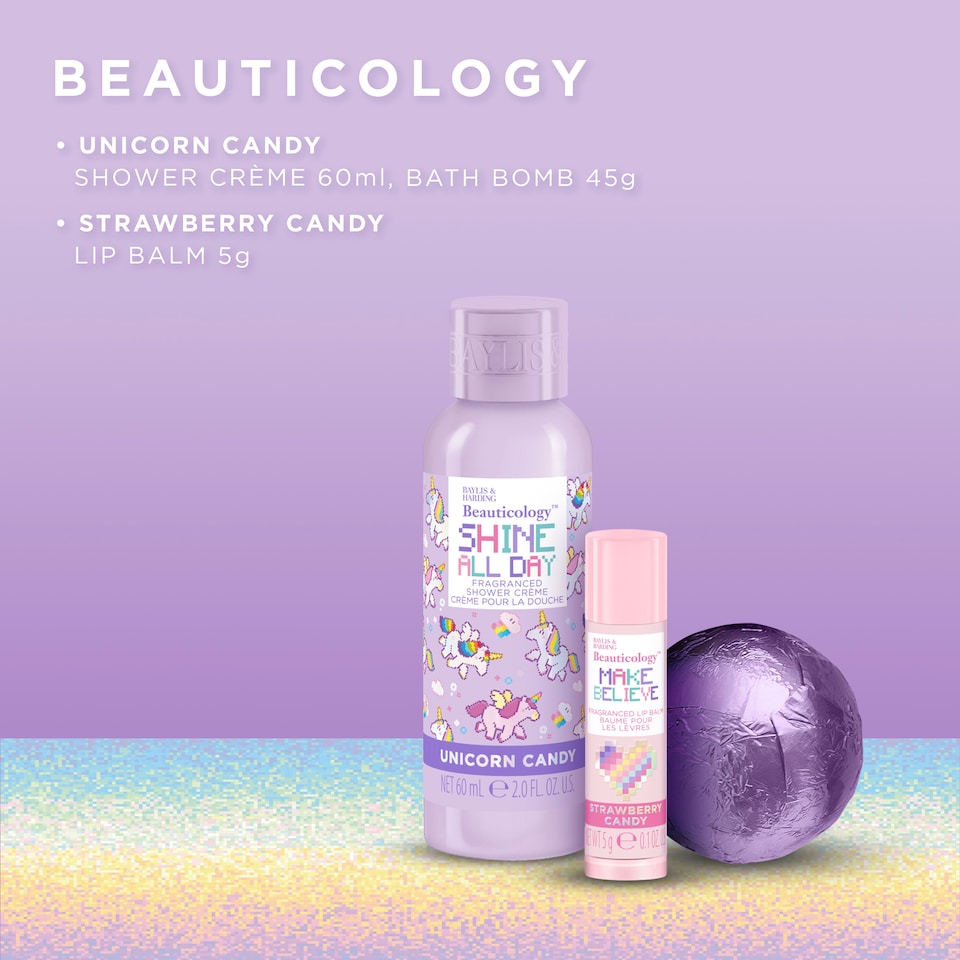 image 1 of Baylis & Harding Beauticology Rainbow Pencil Case Gift Set