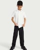 image 2 of F&F School Boys 3-Pack Slim Fit Short Sleeved Shirts in White