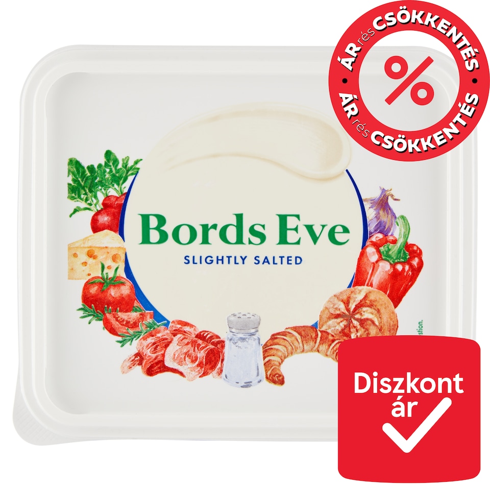 Bords Eve Enyhén sózott, csökkentett zsírtartalmú margarin 500 g  1. kép