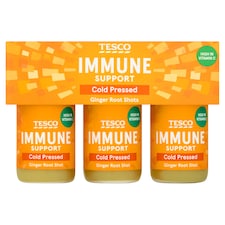 Tesco Immune Support Cold pressed Ginger Root Shots 3 x 60ml