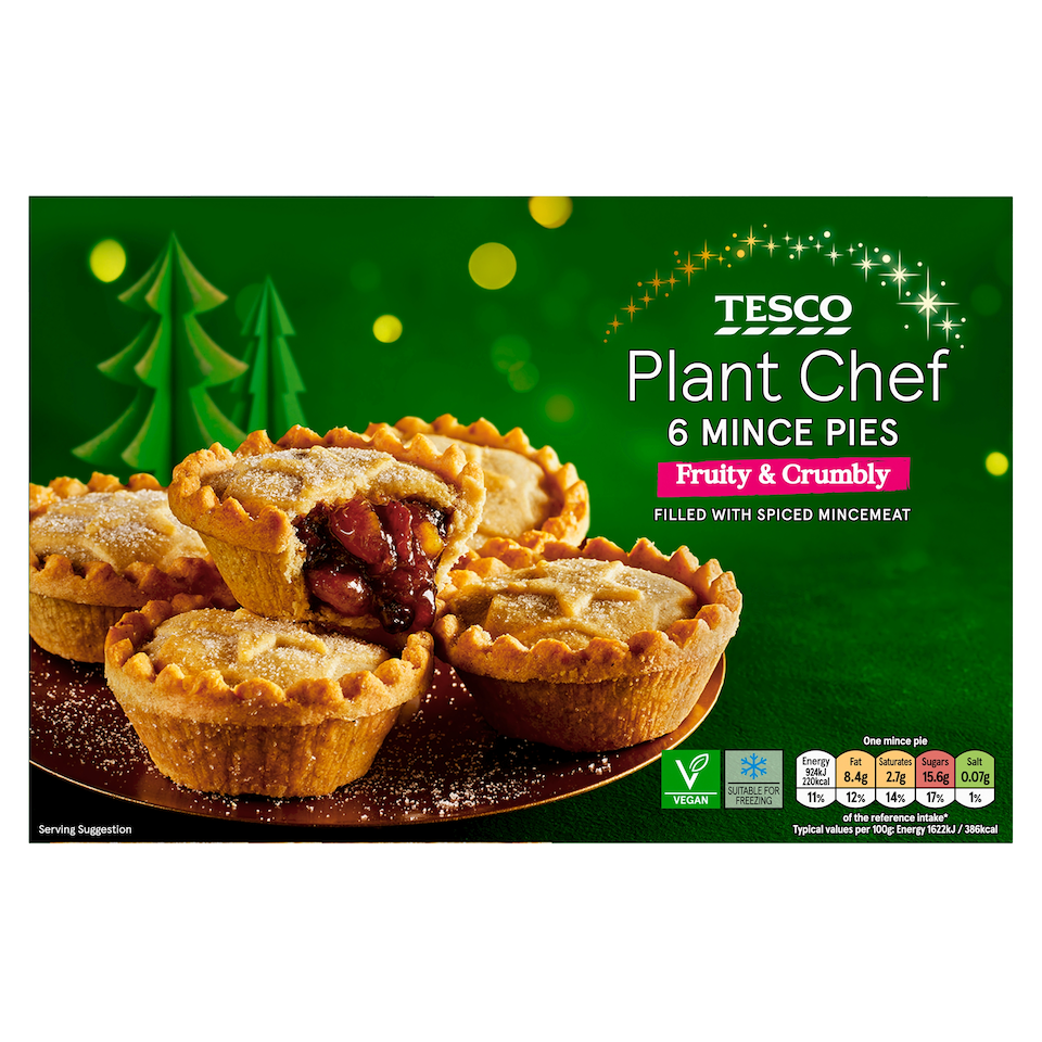 Tesco Plant Chef Mince Pies 6 Pack