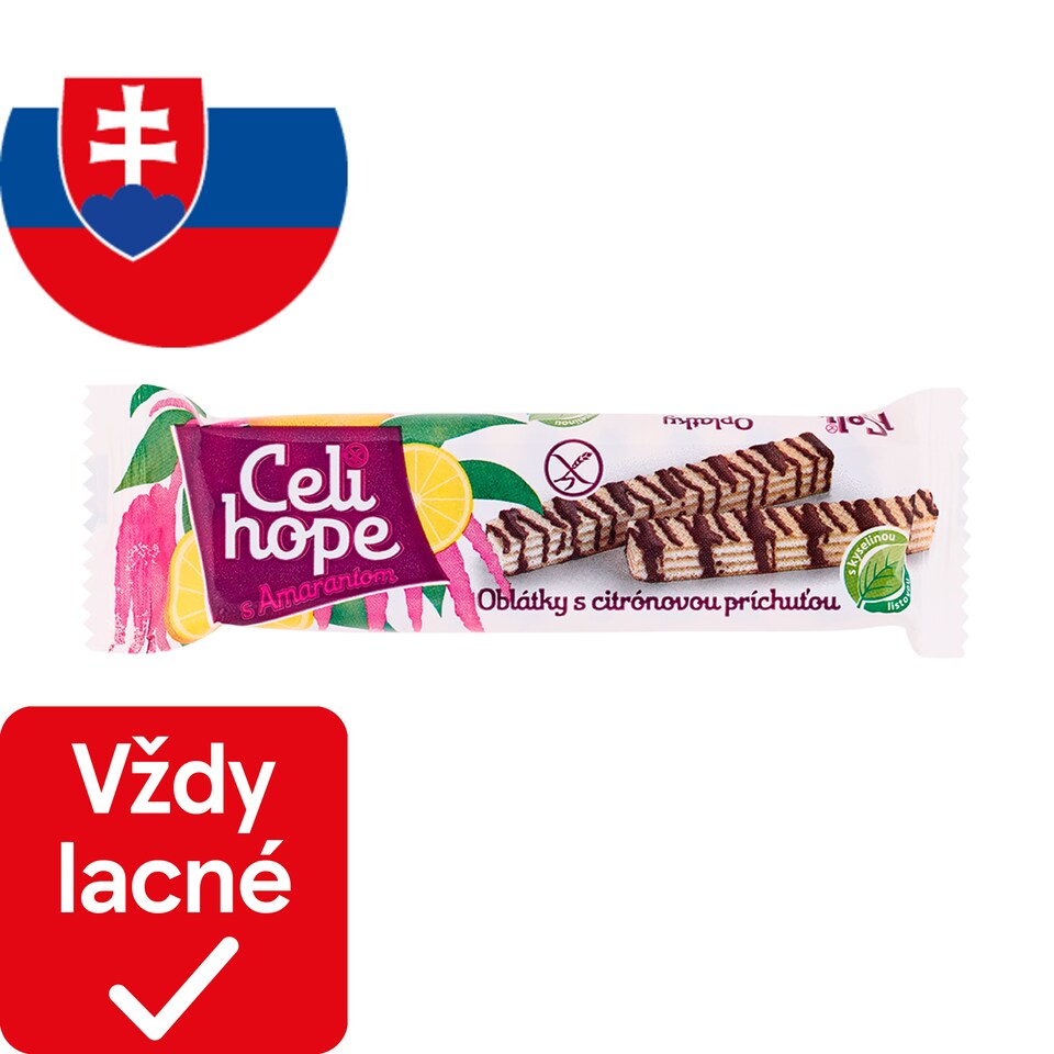 Celihope oblátky s citrónovou príchuťou