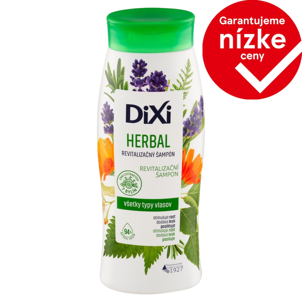obrázok 1 z Dixi Herbal revitalizačný šampón 400 ml