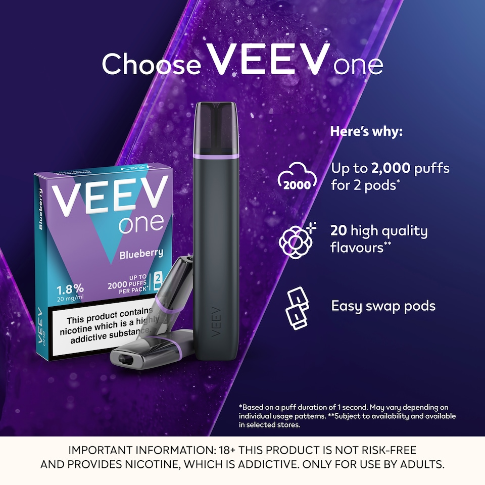 image 1 of VEEV ONE BLUEBERRY 20mg/ml 2x2ml