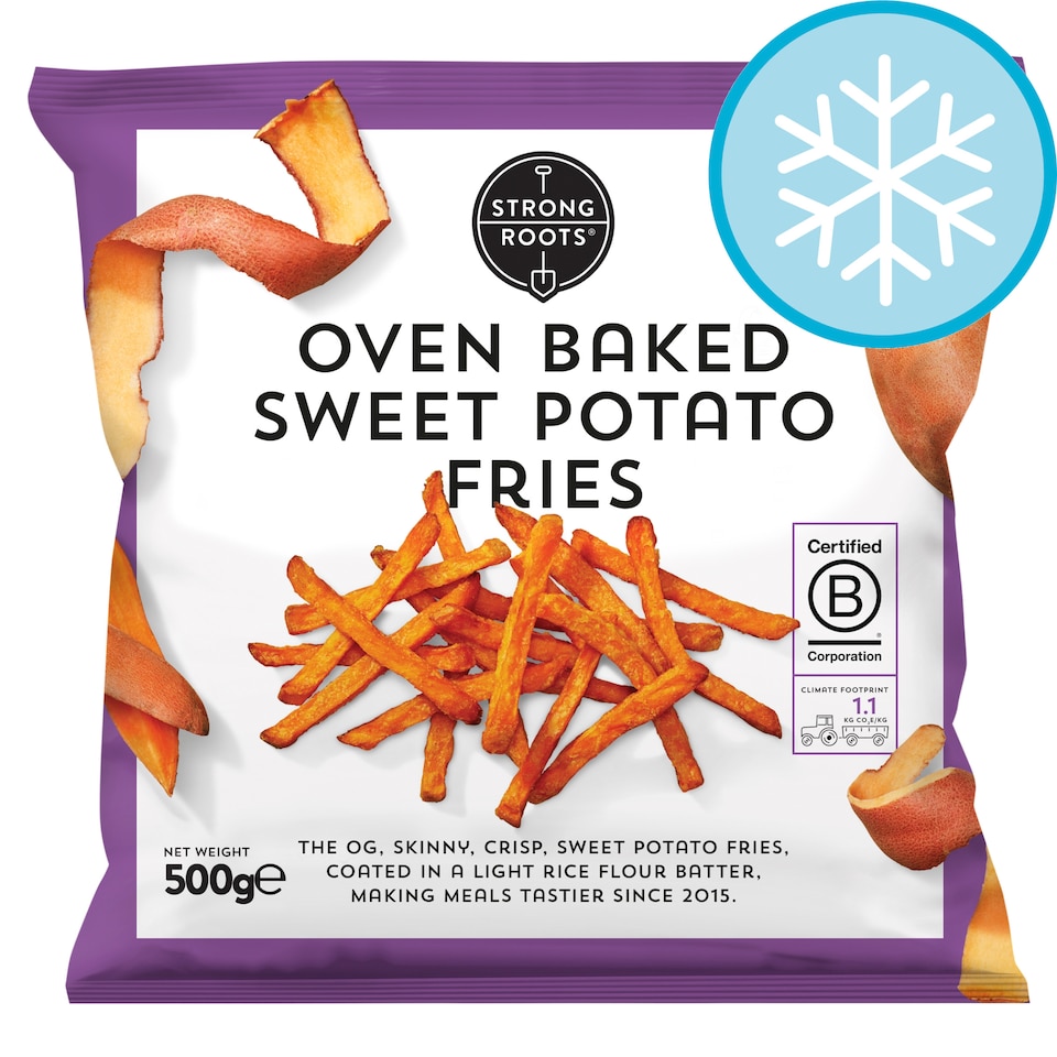 Strong Roots Oven Baked Sweet Potato Fries 500G