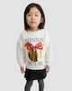 image 2 of Disney Minnie Mouse Cotton Rich Sequin Embellished Sweatshirt in Cream