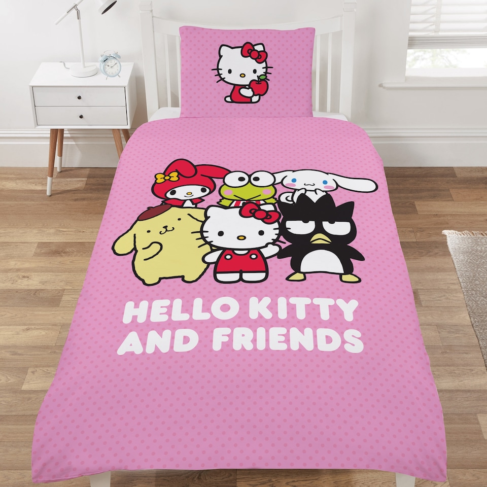 image 1 of Hello Kitty Friends Duvet Set Single
