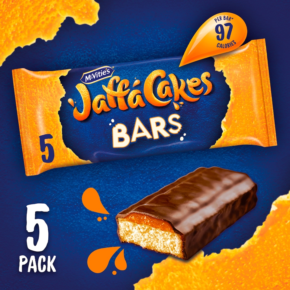 image 1 of McVitie's Jaffaween Cake Bars Orange 5pk