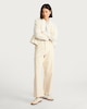 image 2 of The F&F Edit Textured Zip Through Bomber Jacket in Cream