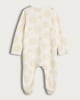 image 2 of F&F Baby Pure Cotton Diwali Print Long Sleeved Sleepsuit in White