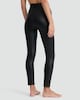 image 3 of F&F Faux Leather Thermal Full Length Footless Tights in Black