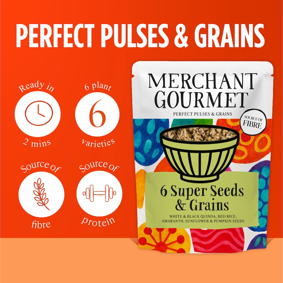 image 1 of Merchant Gourmet Ready To Eat 6 Super Seeds & Grains 250g