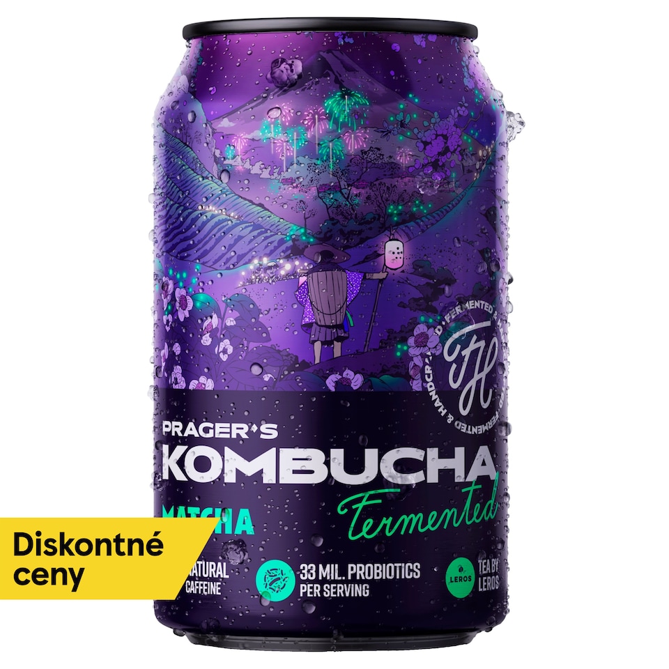 PRAGER'S Kombucha Matcha 330 ml