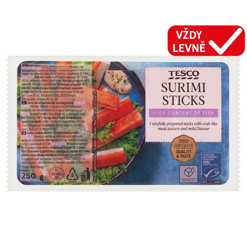 Tesco Surimi Sticks 250g