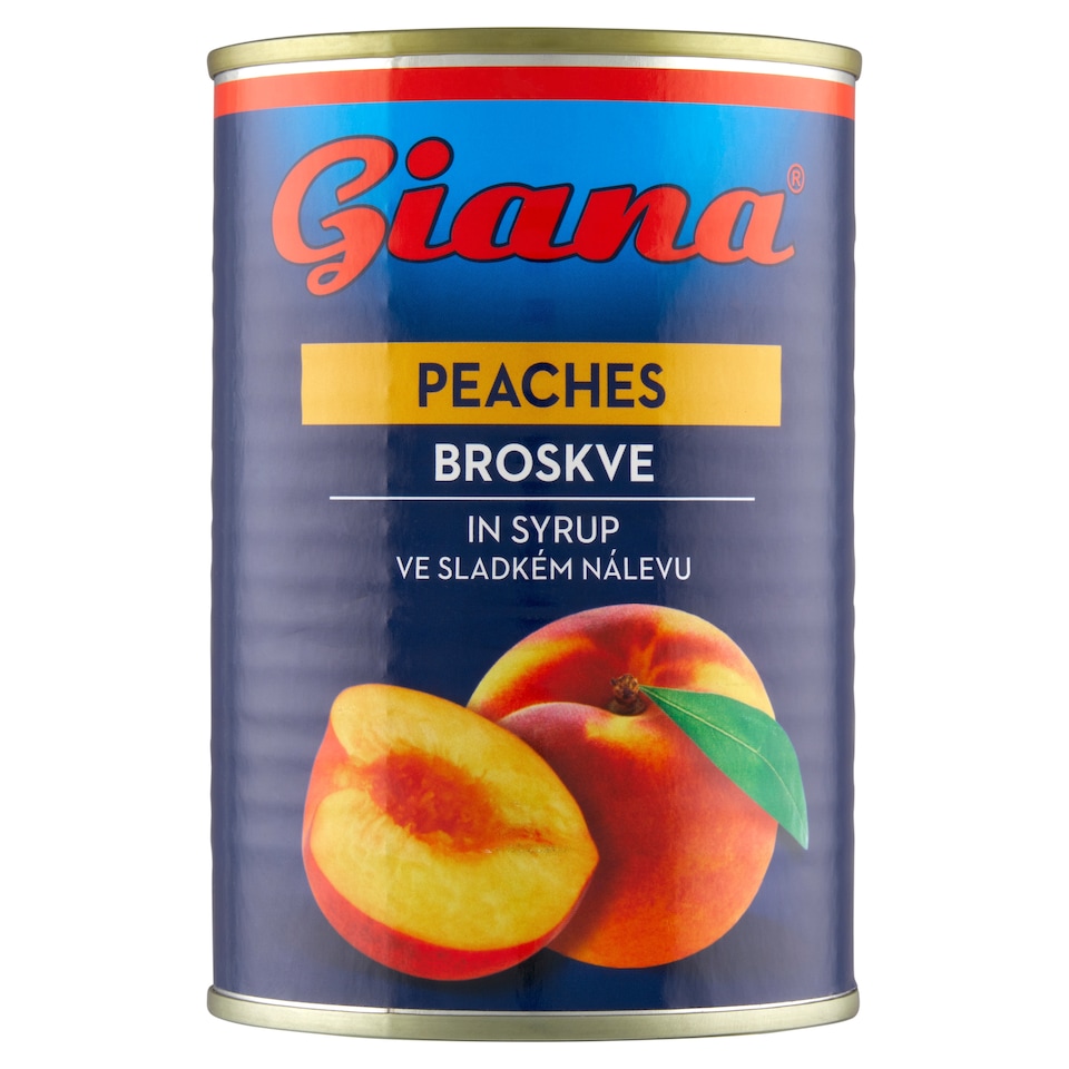 Giana Broskyne lúpané polené v sladkom náleve 410 g