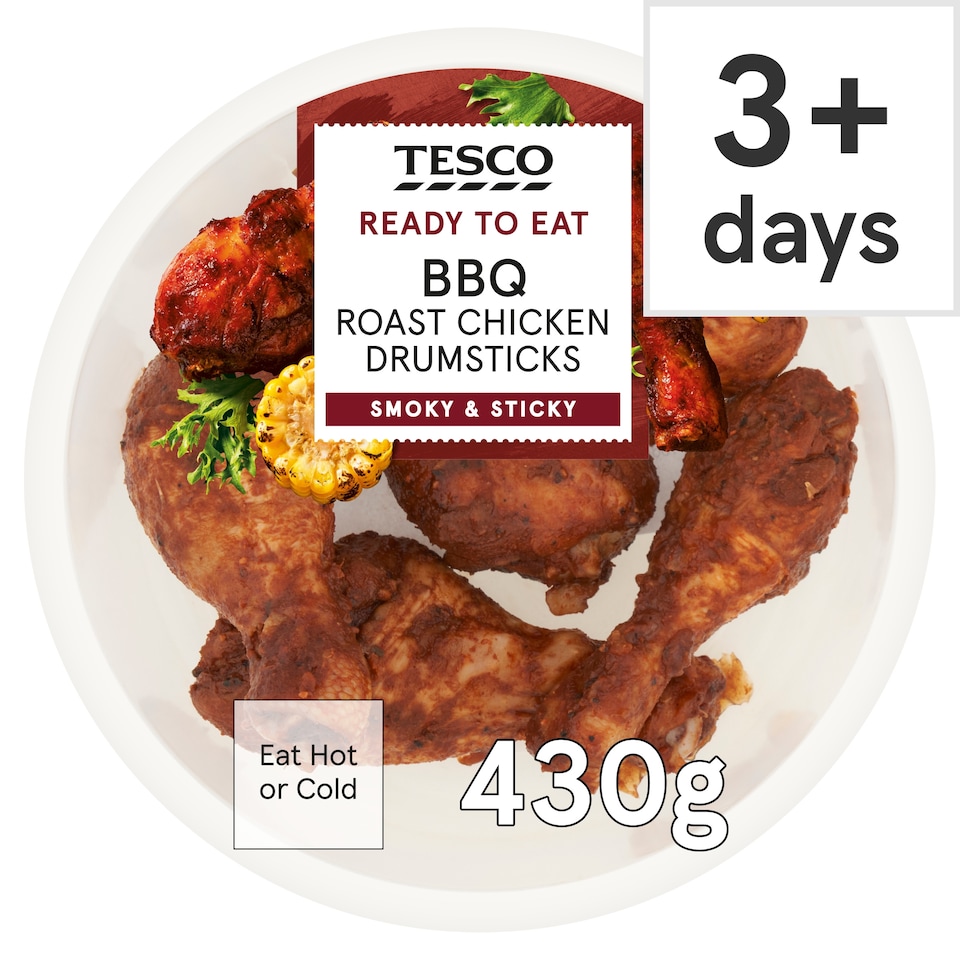 Tesco BBQ Roast Chicken Drumsticks 430g