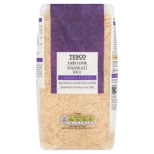 Tesco Easy Cook Basmati Rice 1Kg Tesco Groceries