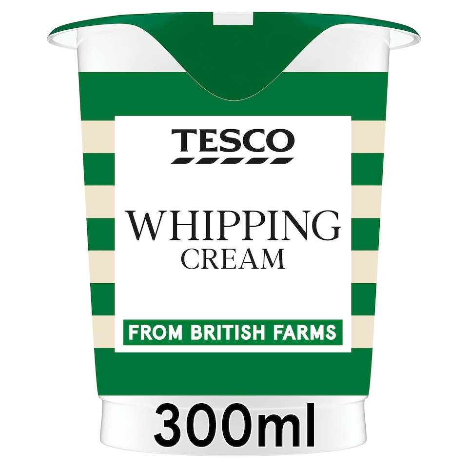 Tesco British Whipping Cream 300Ml