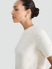 image 1 of F&F Textured Pearl Embellished Jumper with Wool in Cream