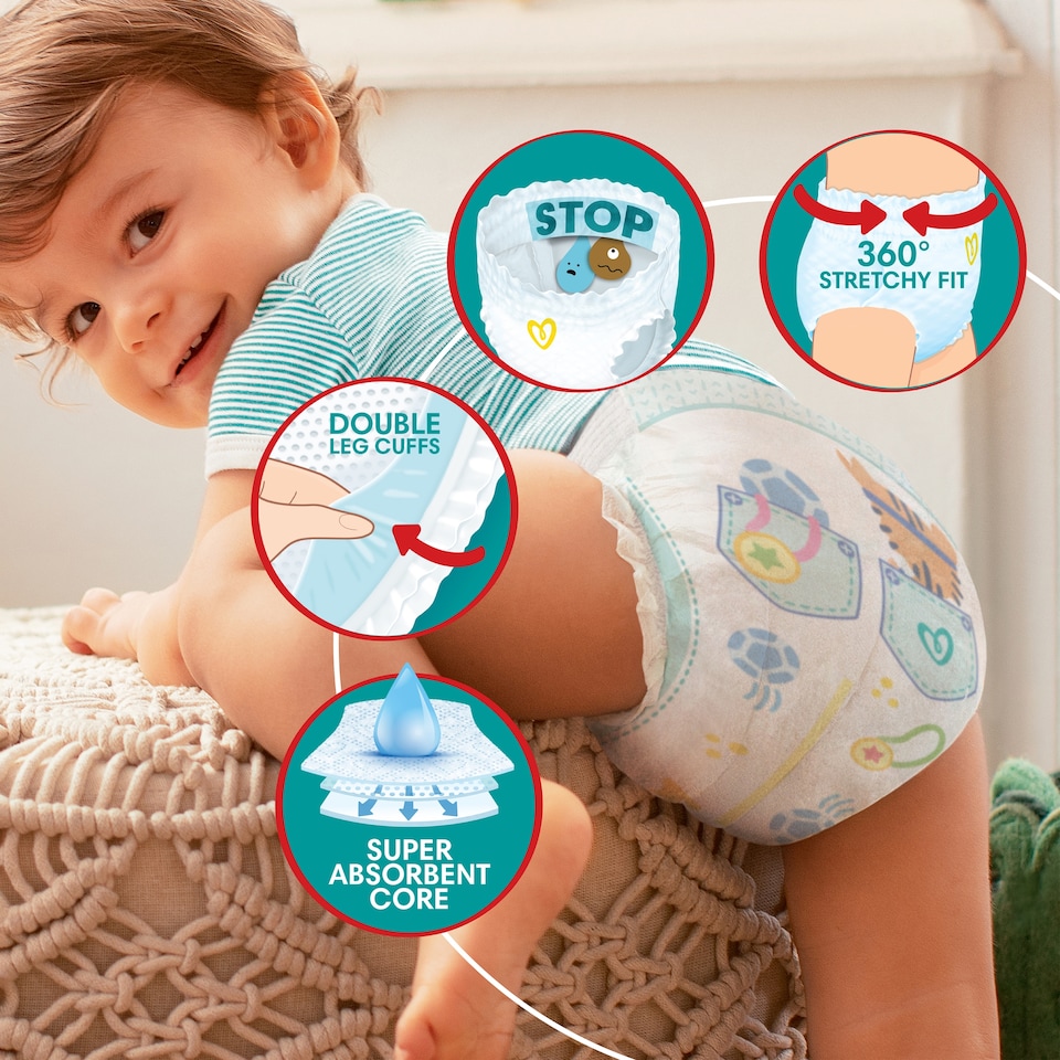 image 1 of Pampers Baby Dry Nappy Pants Size 5 Carry 21