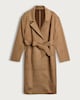 image 5 of F&F Faux Suede Trench Coat in Brown