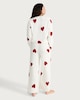 image 3 of F&F Fleece Textured Heart Print Pyjama Set in Cream
