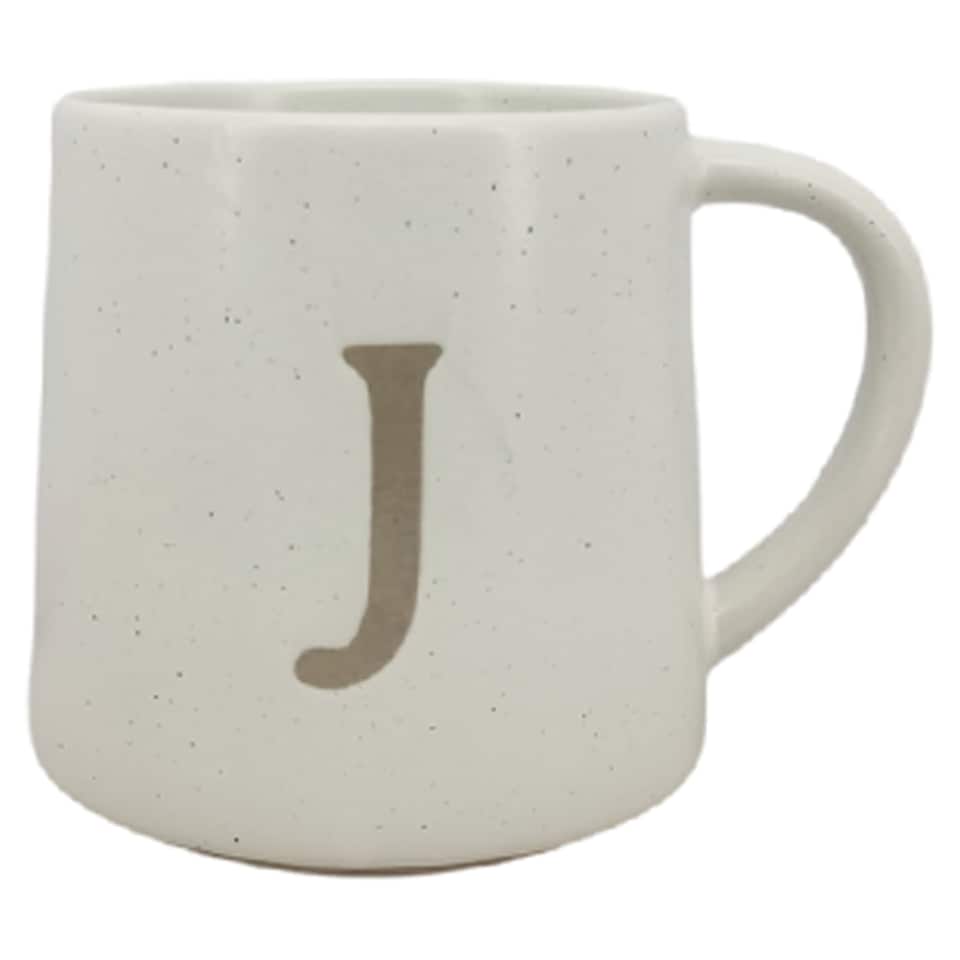 Fox & Ivy Wax Resist Alphabet Mug J
