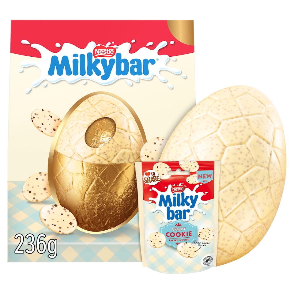 image 1 of Milkybar Crispy Cookie Giant Egg 236g