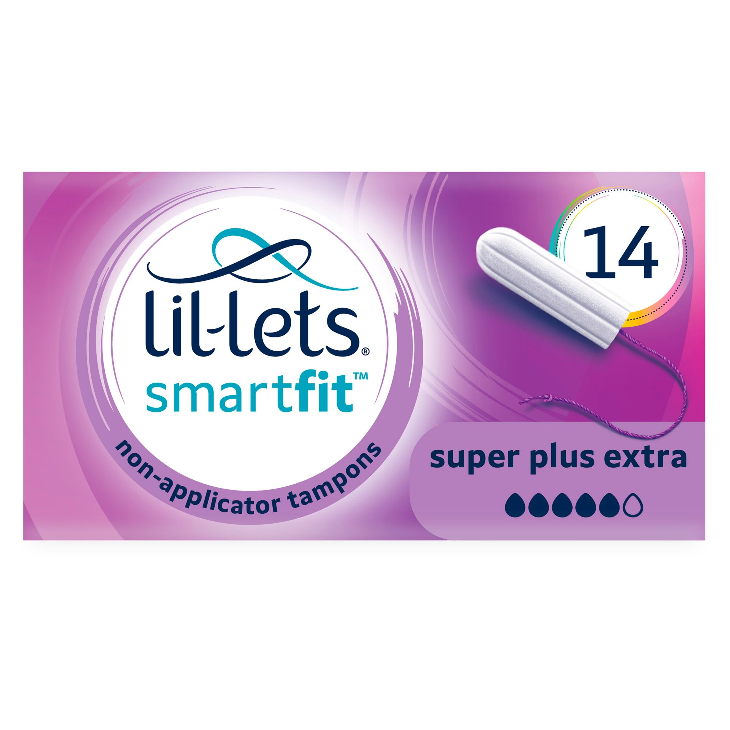 Pack de 3/ x 14/ Lil-Lets Super Plus extra SmartFit Tampon con non-applicator