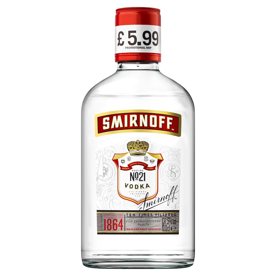 image 1 of Smirnoff Red Label Vodka 20Cl