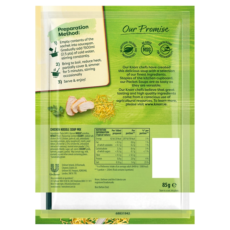 image 1 of Knorr Family Soup Chicken Noodle 85G