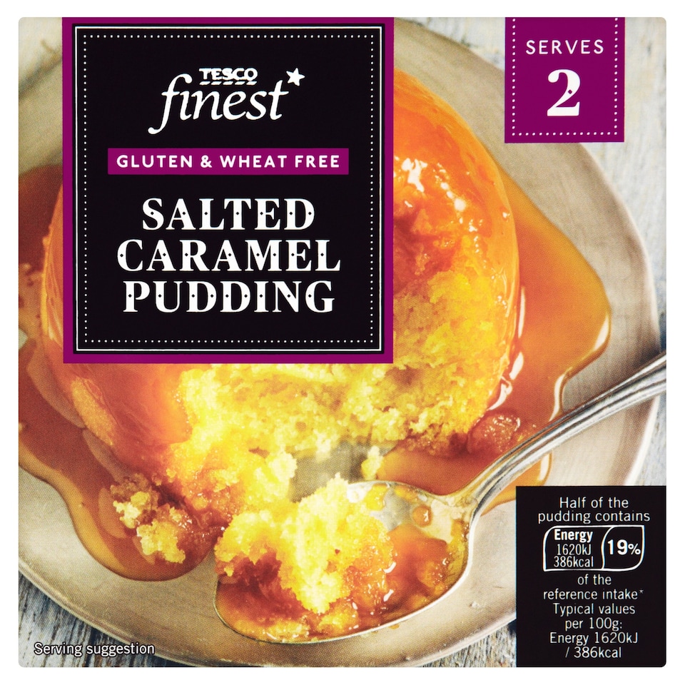 Tesco Finest Free From Salted Caramel Pudding 200G