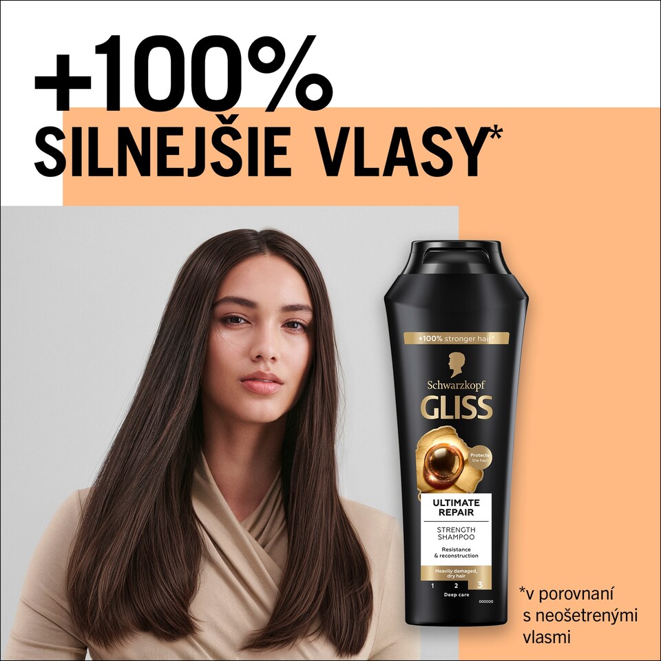 obrázok 1 z Schwarzkopf Gliss posilňujúci šampón Ultimate Repair 400 ml