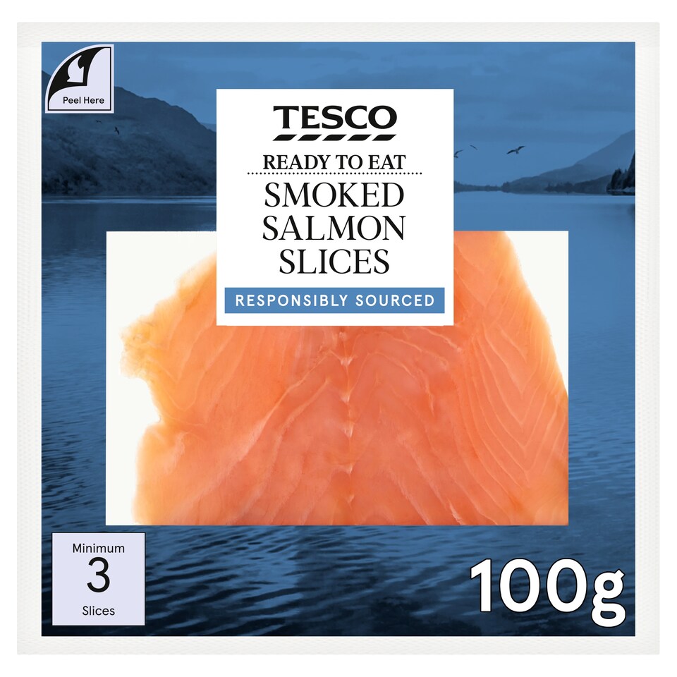 Tesco Smoked Salmon Slices 100G