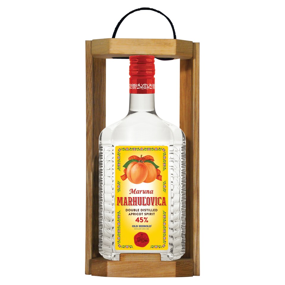 Old Herold Maruna marhuľovica drevená kazeta 45% 0,7 l