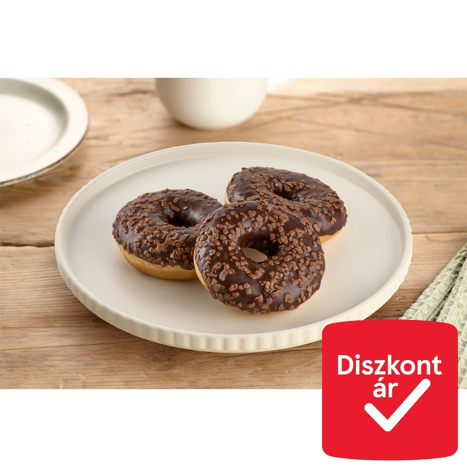 image 1 of Donut with Chocolate Flavoured Coating Defrosted 56 g