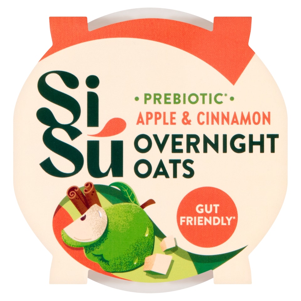 SiSú Apple & Cinnamon Prebiotic Overnight Oats 160g