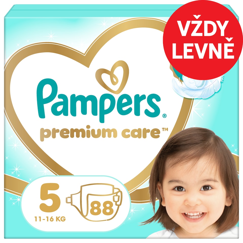 image 1 of Pampers Premium Care Size 5, 88 Nappies, 11kg-16kg
