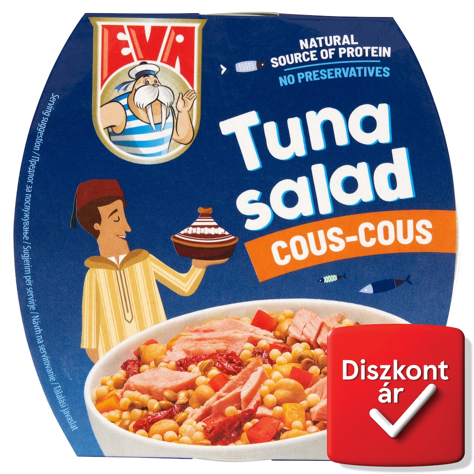 Eva zöldségek tonhallal, kuszkusz és szárított paradicsom 160 g  1. kép