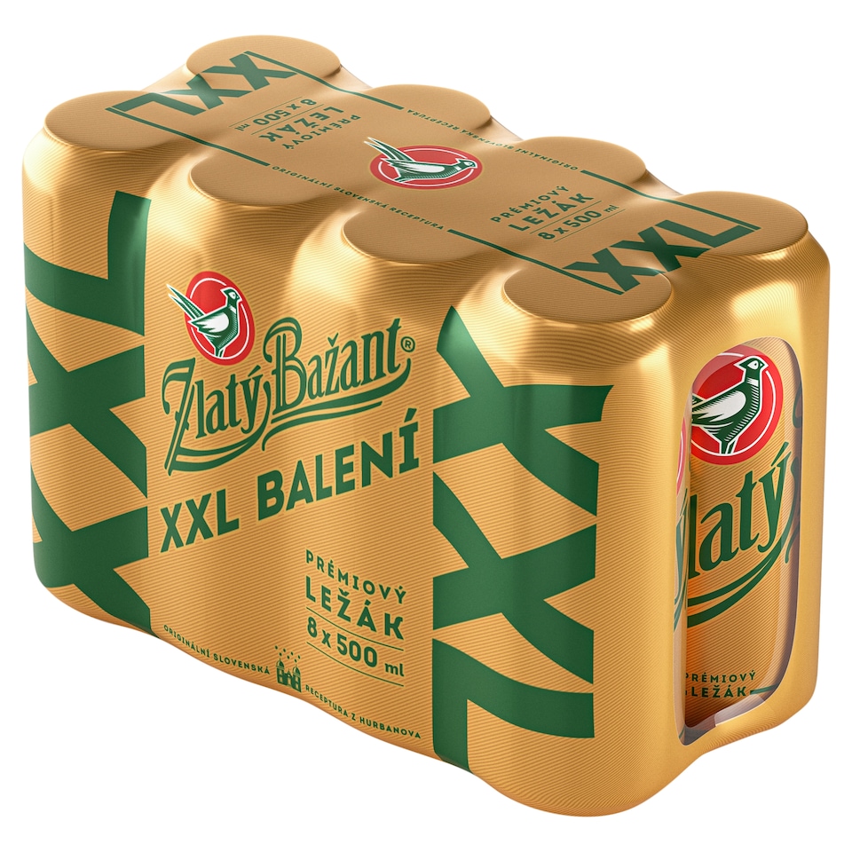 Zlatý Bažant Beer Light Lager 8 x 0.5L
