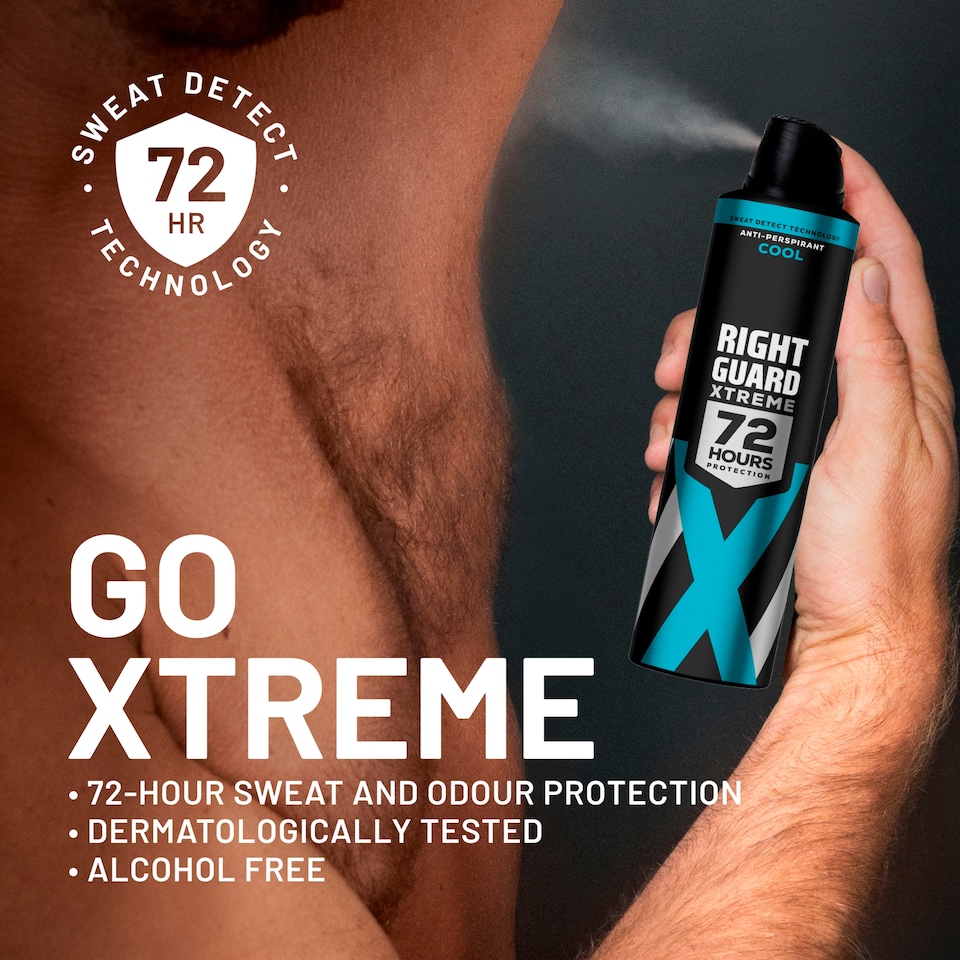 image 1 of Right Guard Xtreme Silver Cool Impact Antiperspirant Deodorant 150M