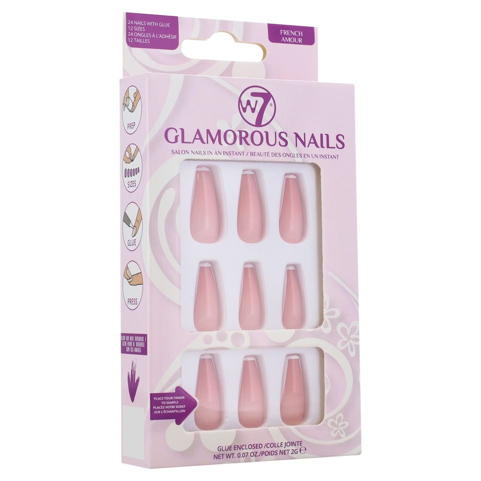 W7 Glamorous Nails French Amour Set