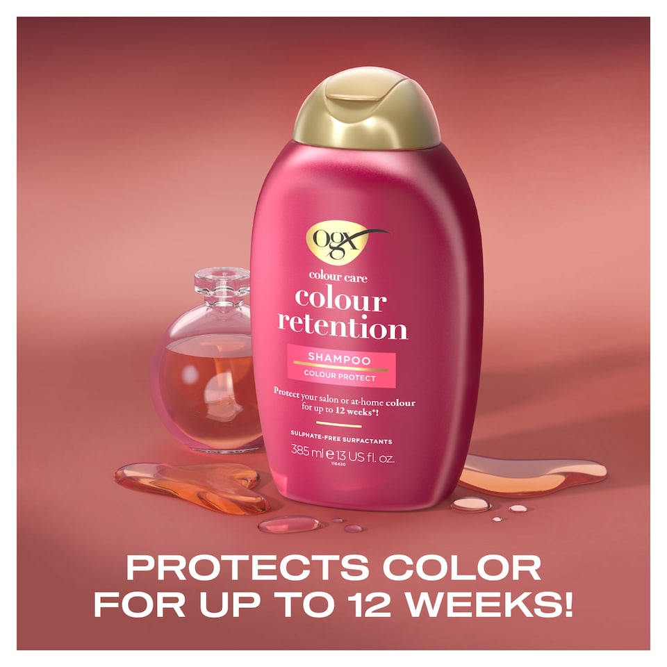 image 1 of OGX Colour Retention Shampoo with Bond Plex Technology 385ml