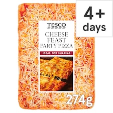 Tesco Cheese Feast Party Pizza 274g