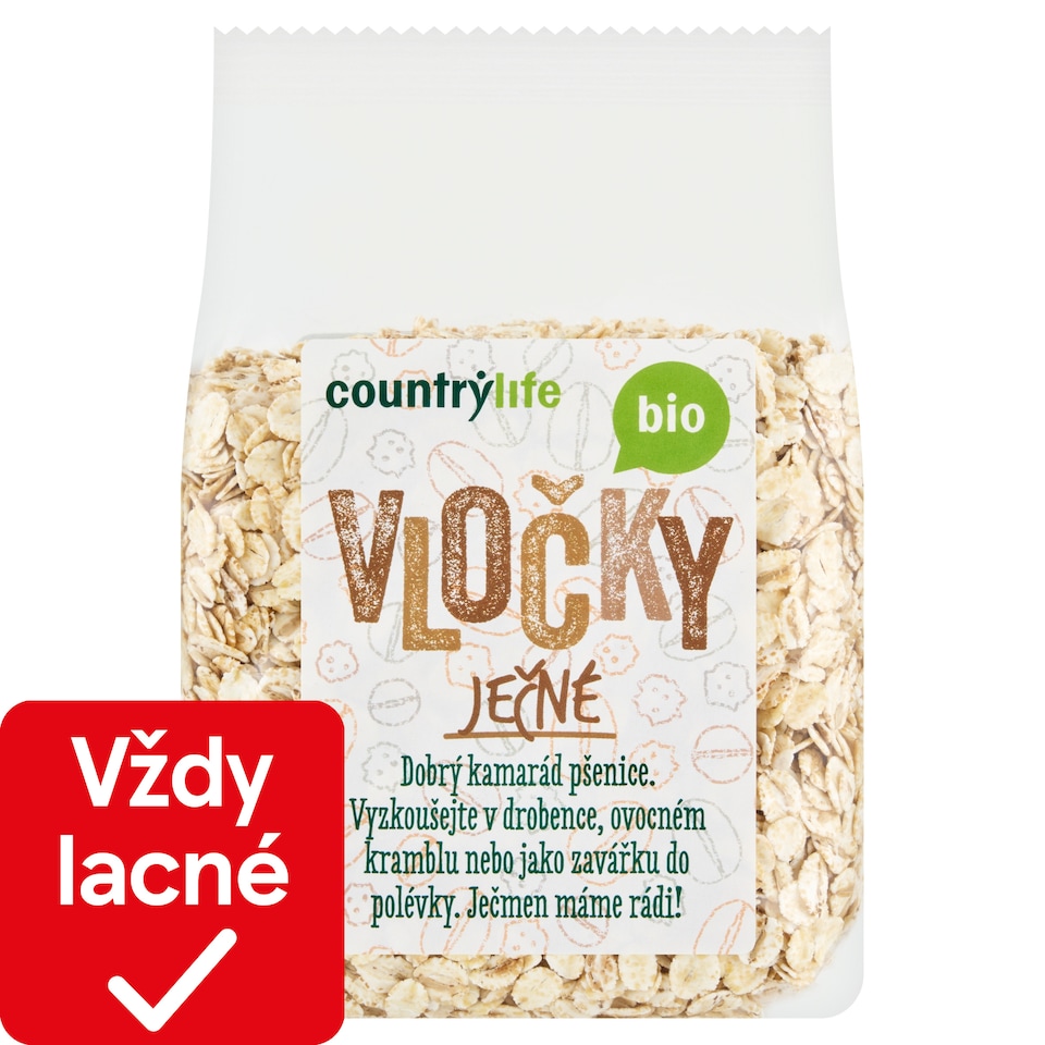 obrázok 1 z Country Life Bio vločky jačmenné 250 g