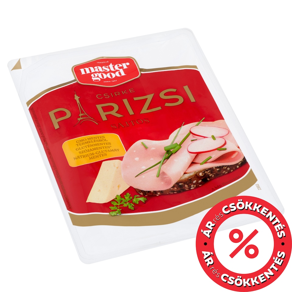 Master Good szeletelt sajtos csirke párizsi 90 g
