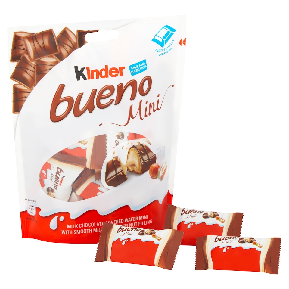 image 1 of Kinder Milk And Hazelnut Bueno Mini 86.4G